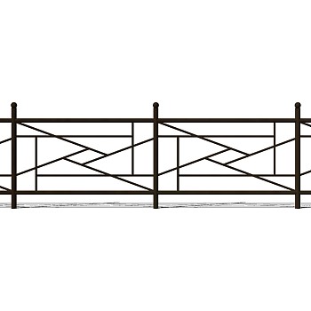 中式铁艺栏杆护栏扶手 (103)