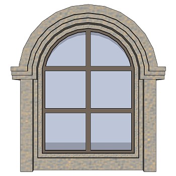 欧式建筑别墅窗 (10)