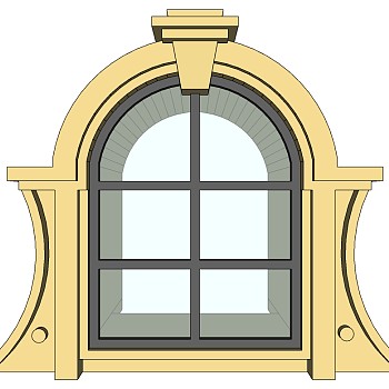 欧式建筑别墅窗 (8)