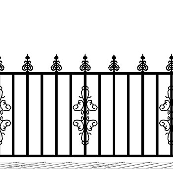 欧式铁艺栏杆护栏扶手 (158)
