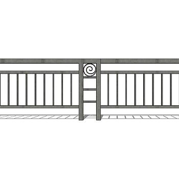 欧式铁艺栏杆护栏扶手 (157)