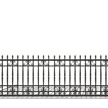 欧式铁艺栏杆护栏扶手 (156)