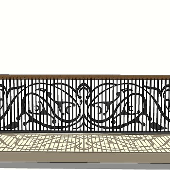 欧式铁艺栏杆护栏扶手 (155)