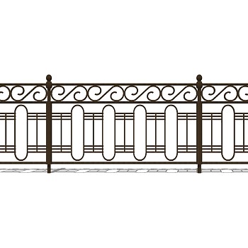 欧式铁艺栏杆护栏扶手 (128)