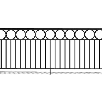 欧式铁艺栏杆护栏扶手 (121)