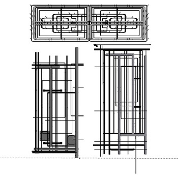 (3)空调消防管道sketchup草图模型下载