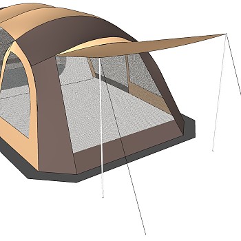 55帐篷001sketchup草图模型下载