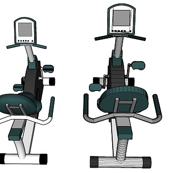 2现代健身房健身器材卧式健身车