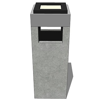 现代简约户外垃圾桶垃圾箱sketchup草图模型下载 (25)