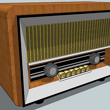 67收音机sketchup草图模型下载