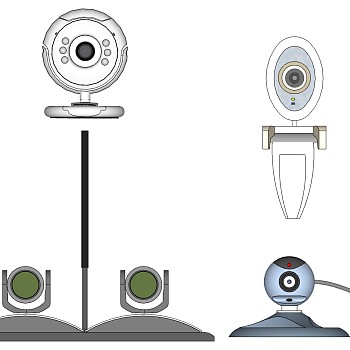 80监控设备摄像头监控设备安防设备sketchup草图模型下载