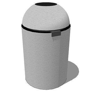 现代简约户外垃圾桶垃圾箱sketchup草图模型下载 (6)