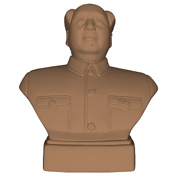 (6)毛主席雕塑雕像sketchup草图模型下载