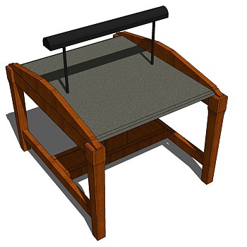 中式家具002sketchup草图模型下载