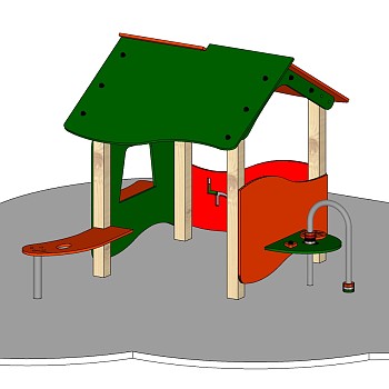 15现代儿童设施儿童休闲亭子