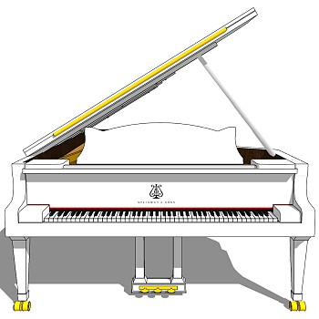 17钢琴电子琴SU模型合集sketchup草图模型下载