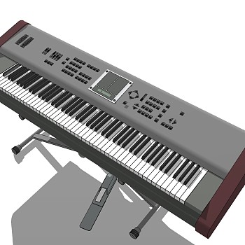 14乐器音乐器材电子琴sketchup草图模型下载