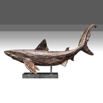 (9)鲨鱼雕塑雕像sketchup草图模型下载