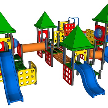 49现代儿童游乐园游乐设施儿童滑梯