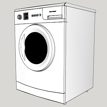 133洗衣机sketchup草图模型下载
