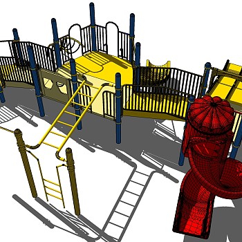 儿童游乐娱乐城设施器材滑梯 (46)