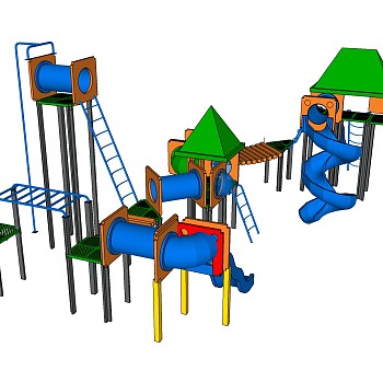 儿童游乐娱乐城设施器材滑梯 (45)