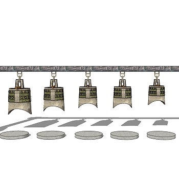 古典古代乐器编钟0SketchUp草图模型下载