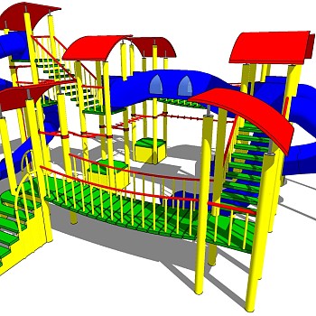 儿童游乐娱乐城设施器材滑梯 (2)