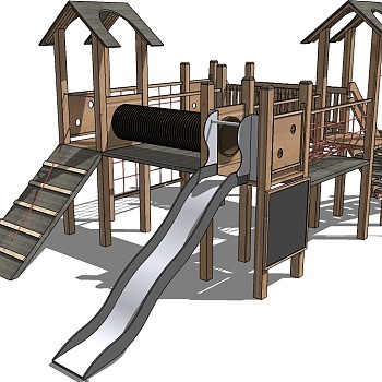 儿童游乐娱乐城设施器材滑梯 (4)