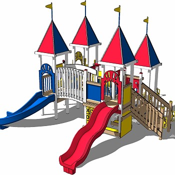 儿童游乐娱乐城设施器材滑梯 (6)