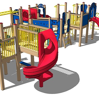 儿童游乐娱乐城设施器材滑梯 (7)