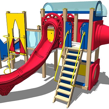 儿童游乐娱乐城设施器材滑梯 (9)