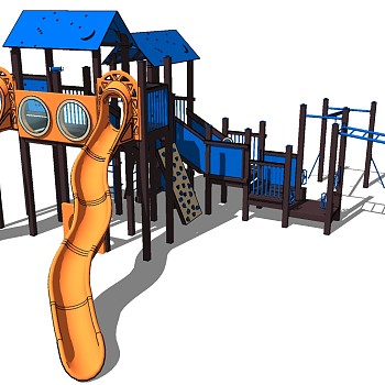 儿童游乐娱乐城设施器材滑梯 (10)