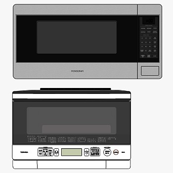 厨房电器微波炉sketchup草图模型下载 (1)