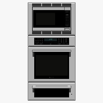 厨房电器烤箱微波炉消毒柜 (sketchup草图模型下载5)