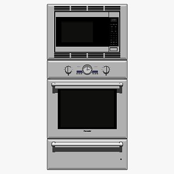 厨房电器烤箱微波炉消毒柜sketchup草图模型下载 (4)