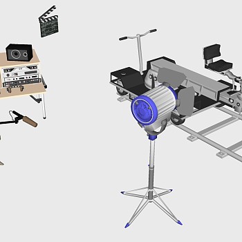 214摄影器材摄影设备调音机器音响拍摄摄影设备sketchup草图模型下载