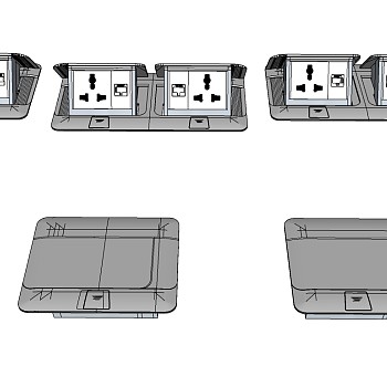 现代开关插座面板插板地插