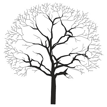 枯树树枝干枝树干摆件sketchup草图模型下载 (13)