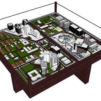 (2)售楼处沙盘sketchup草图模型下载