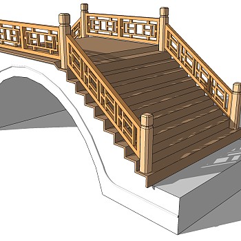 中式景观木拱桥 (11)