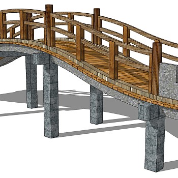 中式景观木拱桥 (8)