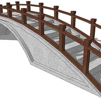 中式景观木拱桥 (12)