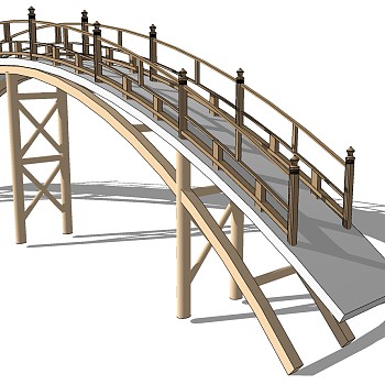中式景观木拱桥 (13)