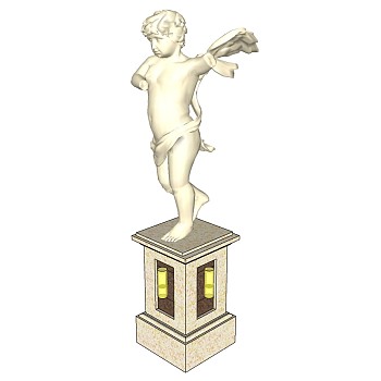 欧式人物雕塑雕像SketchUp草图模型下载