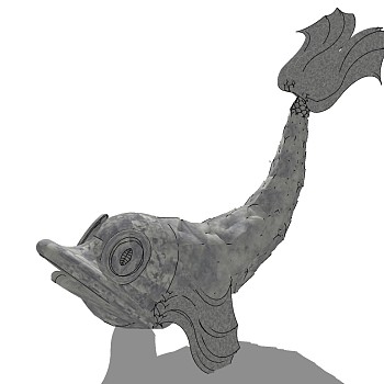 鱼动物雕塑摆件 (4)
