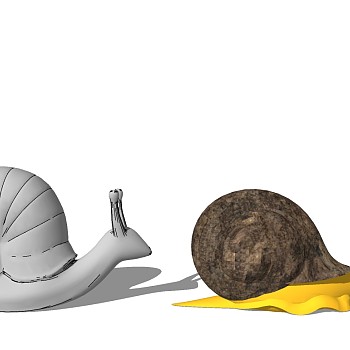 儿童蜗牛动物雕塑 (1)