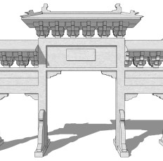 中式古建牌坊牌楼 (58)