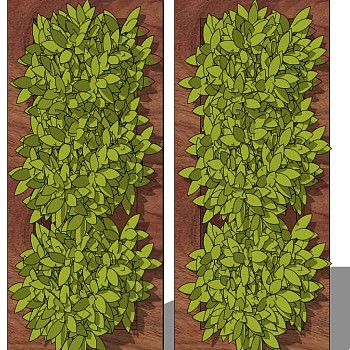 现代垂直绿化植物绿植墙植物墙 (60)