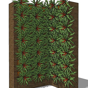 现代垂直绿化植物绿植墙植物墙 (57)